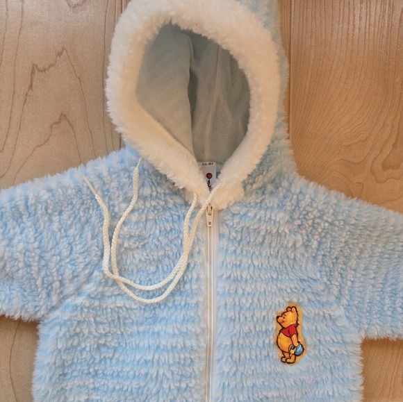 Vintage 1990s Disney Winnie the Pooh blue hooded bunting suit - Picture 2 of 7